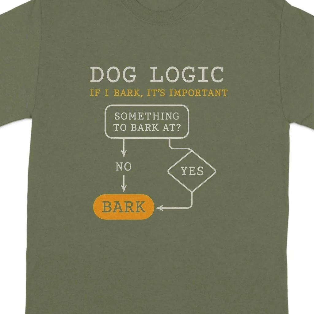 Dog Logic Something to Bark At T-Shirts T-shirt