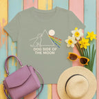 Dog Side of the Moon T-Shirts Military Green T-shirt