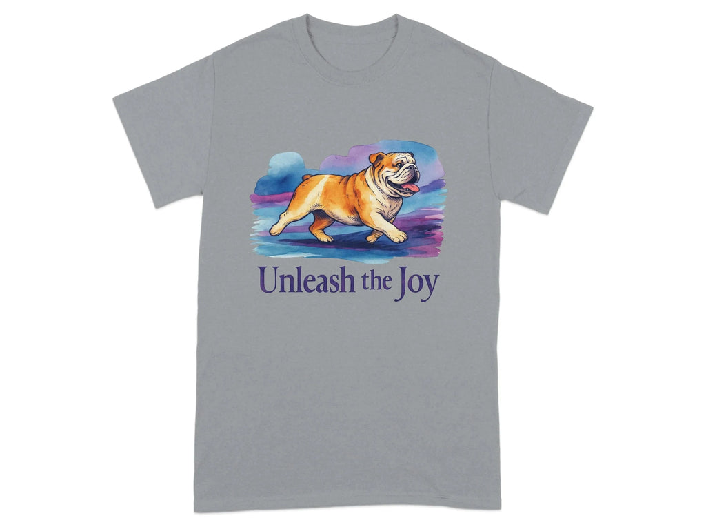 Dog Unleash The Joy Bulldog T-Shirts T-shirt