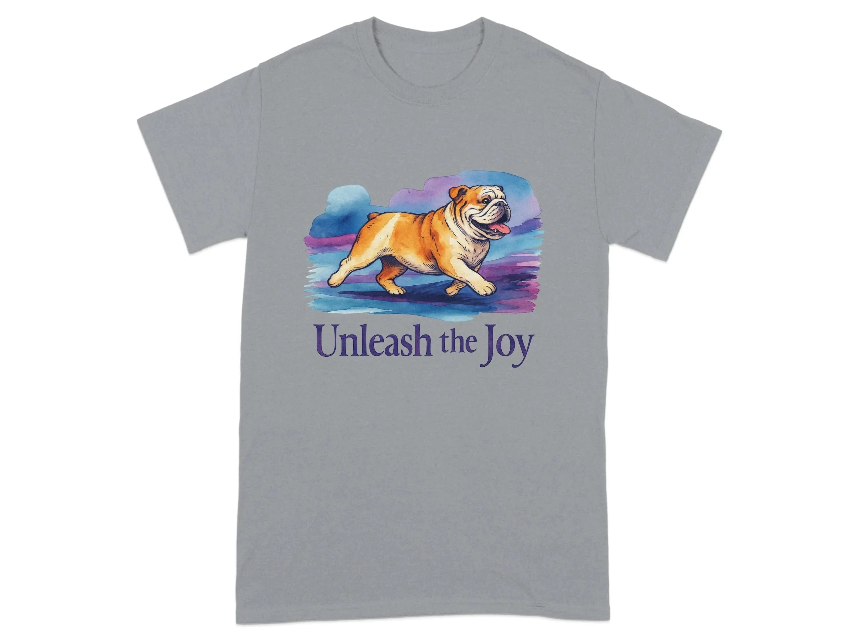 Dog Unleash The Joy Bulldog T-Shirts T-shirt