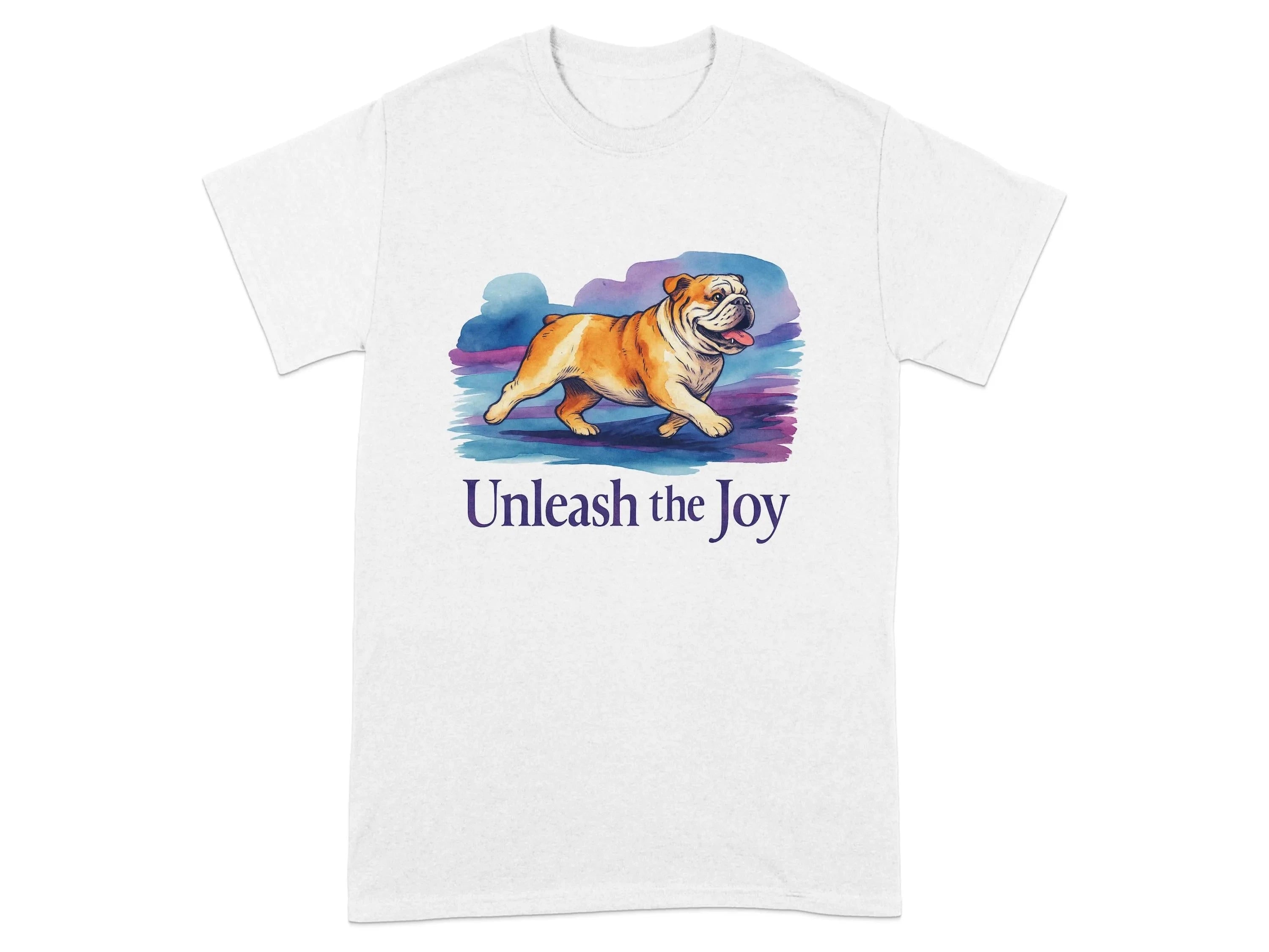 Dog Unleash The Joy Bulldog T-Shirts T-shirt