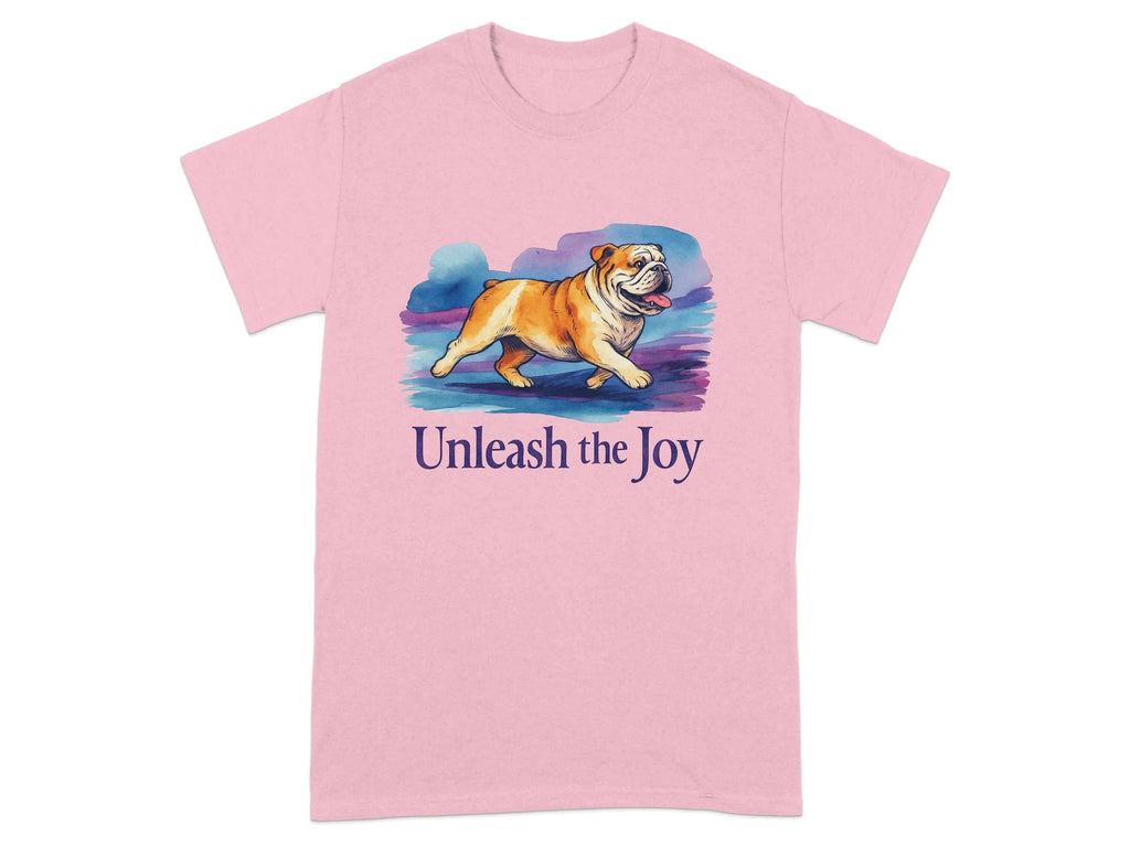 Dog Unleash The Joy Bulldog T-Shirts T-shirt