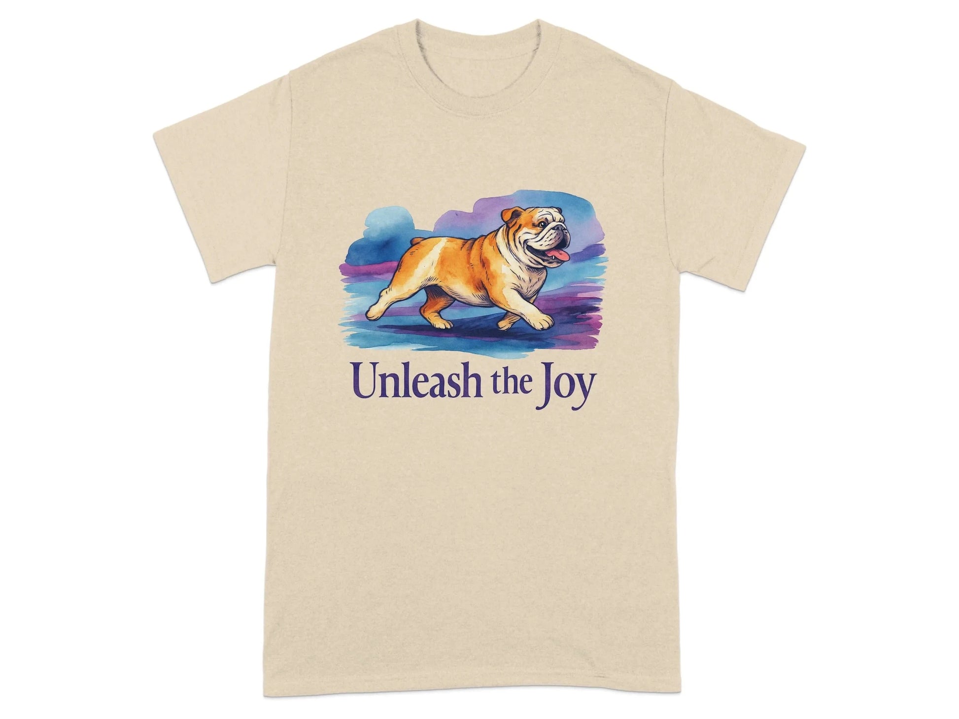 Dog Unleash The Joy Bulldog T-Shirts T-shirt