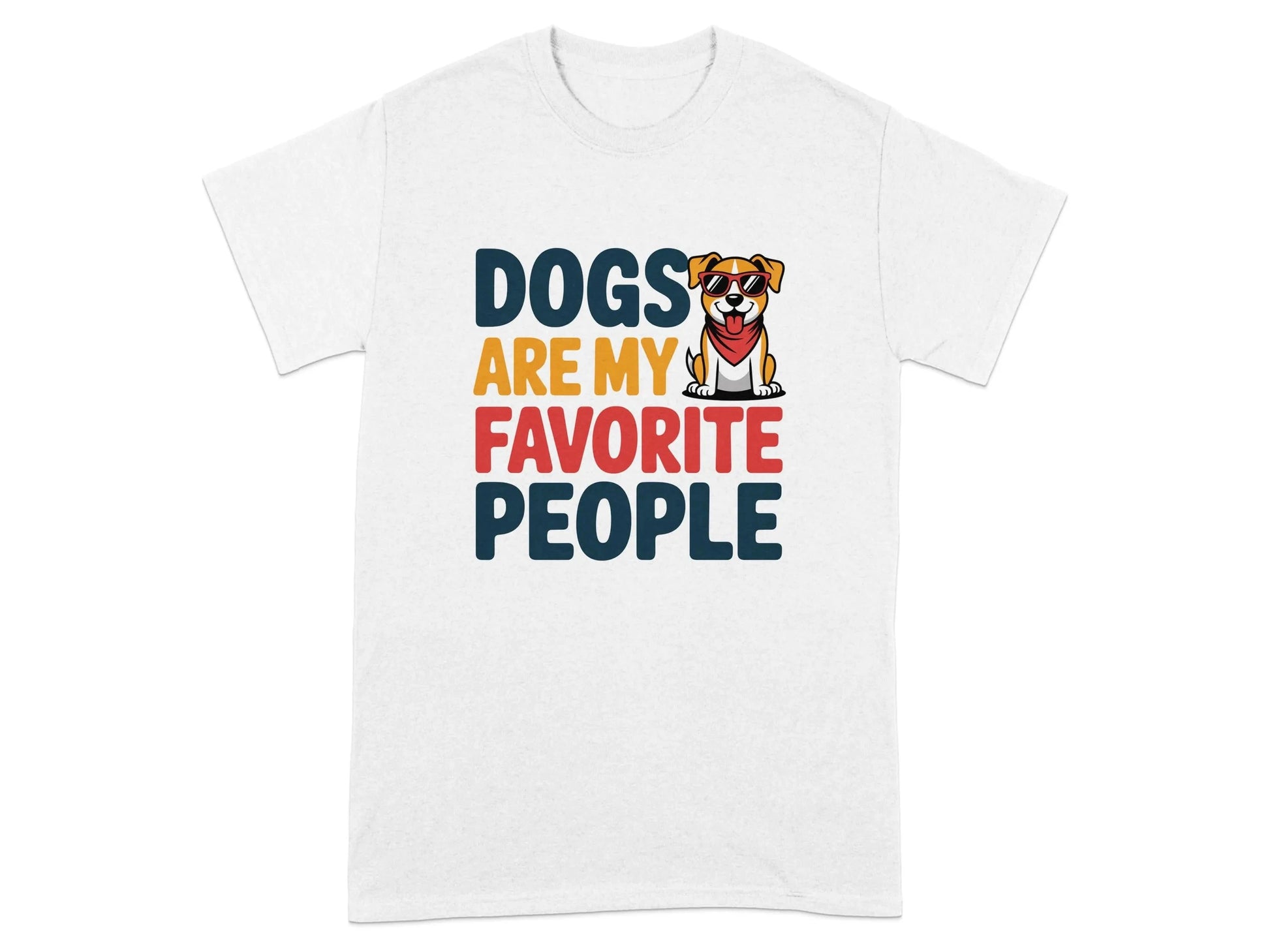 Dogs Are My Favorite People T-Shirts White T-shirt