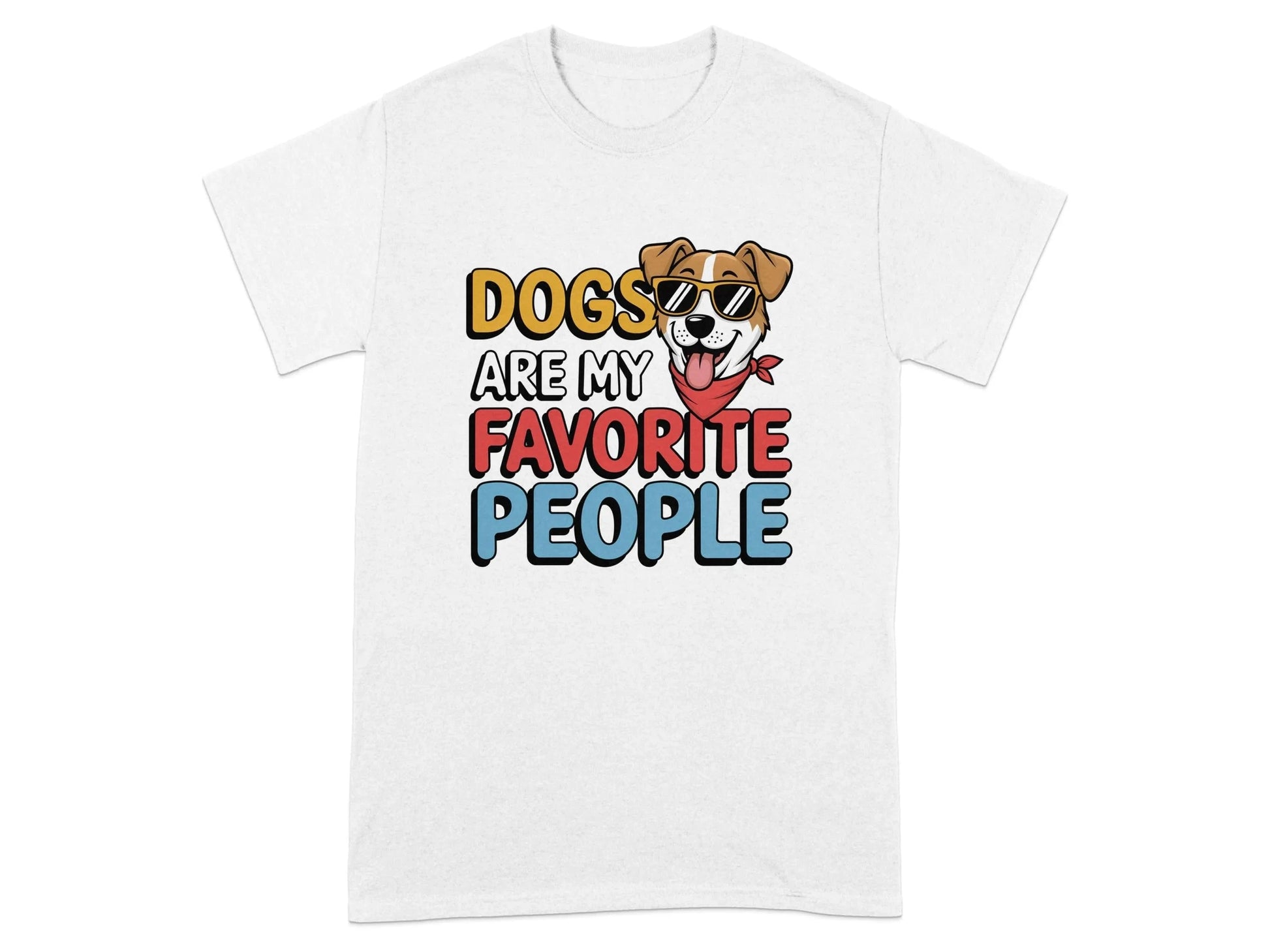 Dogs Are My Favorite People T-Shirts White T-shirt