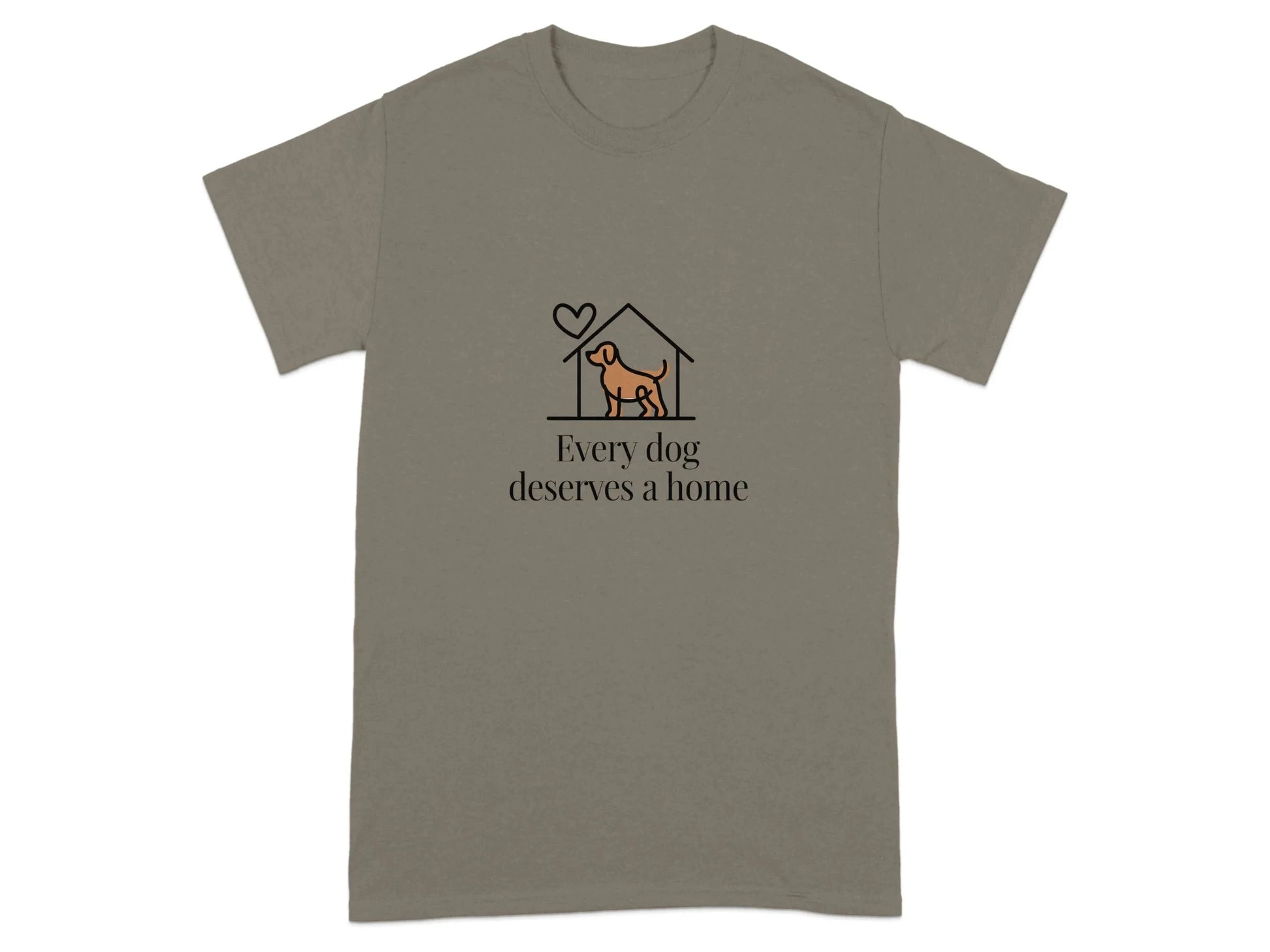 Every Dog Deserves a Home Heart Dog Lover T-Shirts T-shirt