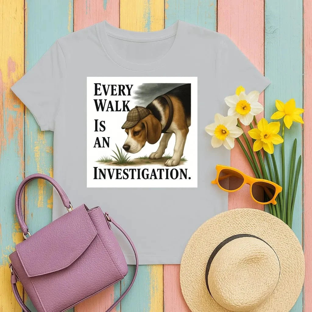 Every Walk Is An Investigation Beagle T-Shirts Gravel T-shirt