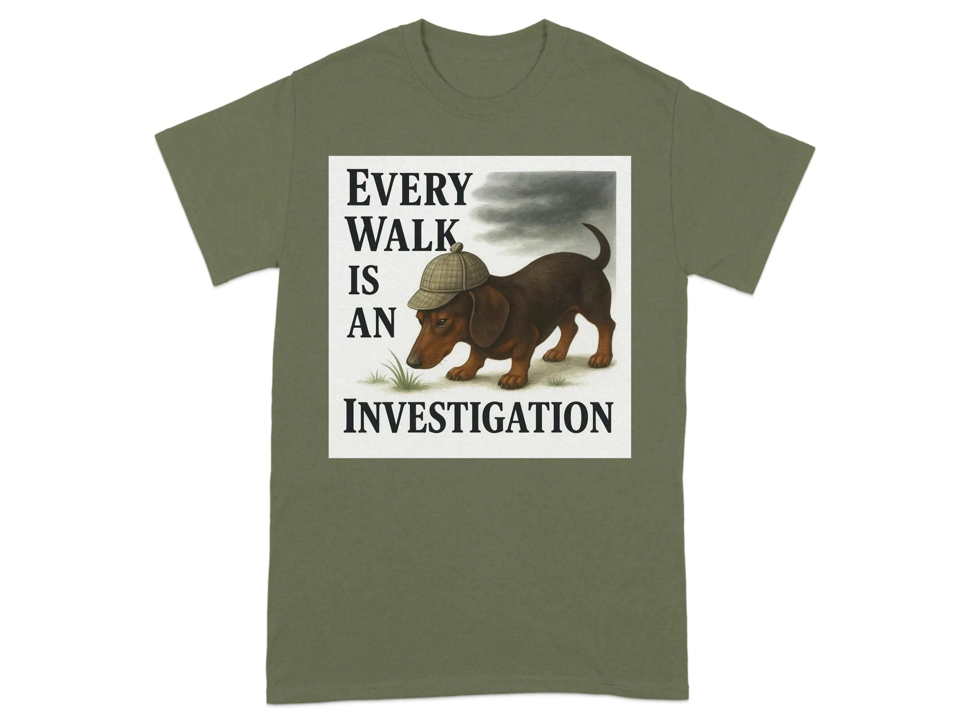 Every Walk Is An Investigation Dachshund T-Shirt T-shirt