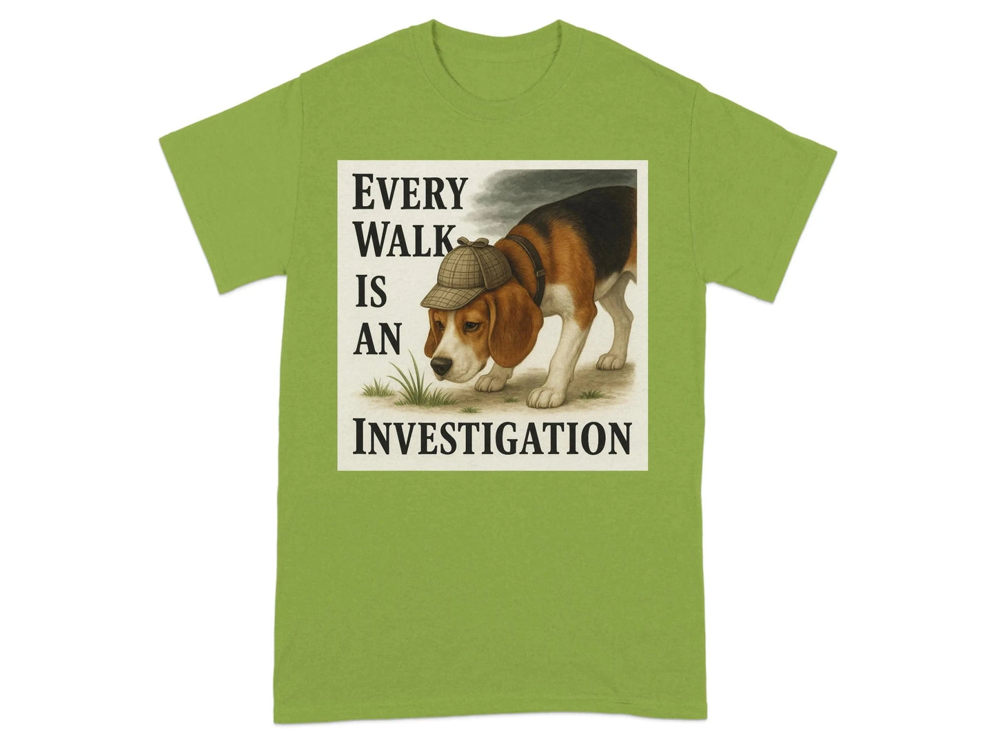 Every Walk Is An Investigation Detective Beagle T-Shirt T-shirt