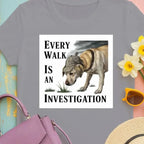 Every Walk Is an Investigation Yellow Labrador T-Shirts T-shirt