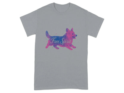 Free Spirit Corgi T-Shirts T-shirt