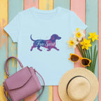 Free Spirit Dachshund T-Shirts Sky T-shirt