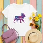Free Spirit French Bulldog T-Shirts White T-shirt