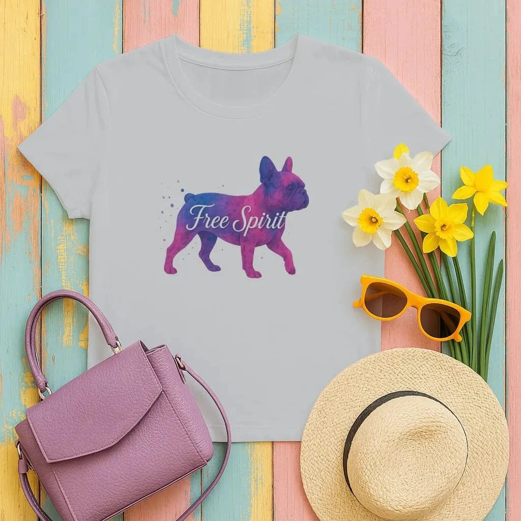 Free Spirit French Bulldog T-Shirts Gravel T-shirt