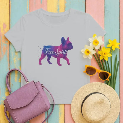 Free Spirit French Bulldog T-Shirts Gravel T-shirt