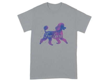 Free Spirit Poodle Animal T-Shirts T-shirt