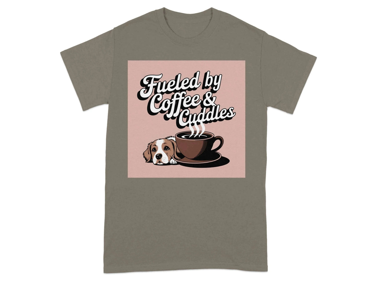 Fueled by Coffee and Cuddles T-Shirts Brownsavana T-shirt