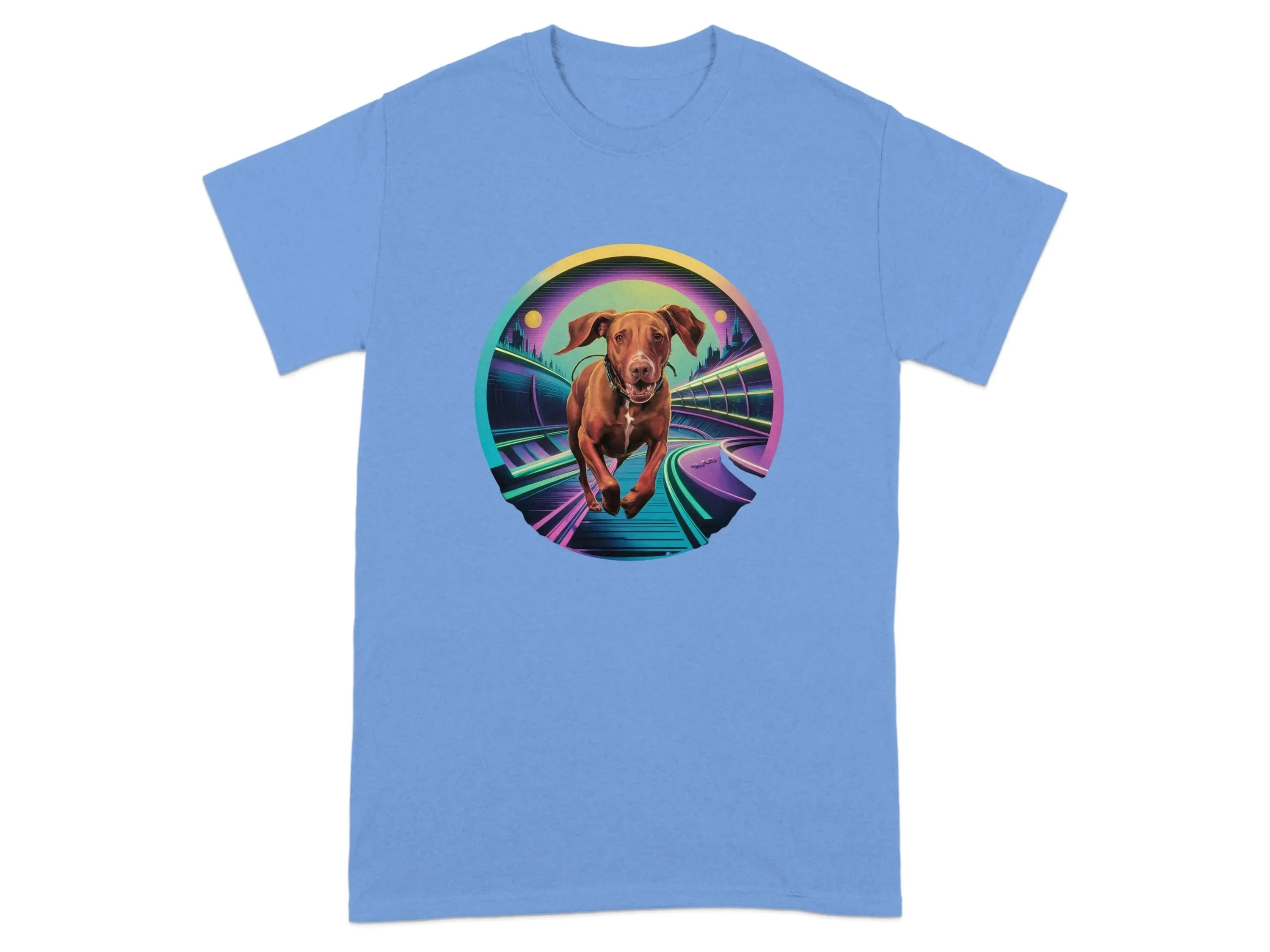 Futuristic Vizsla T-Shirts Carolina Blue T-shirt