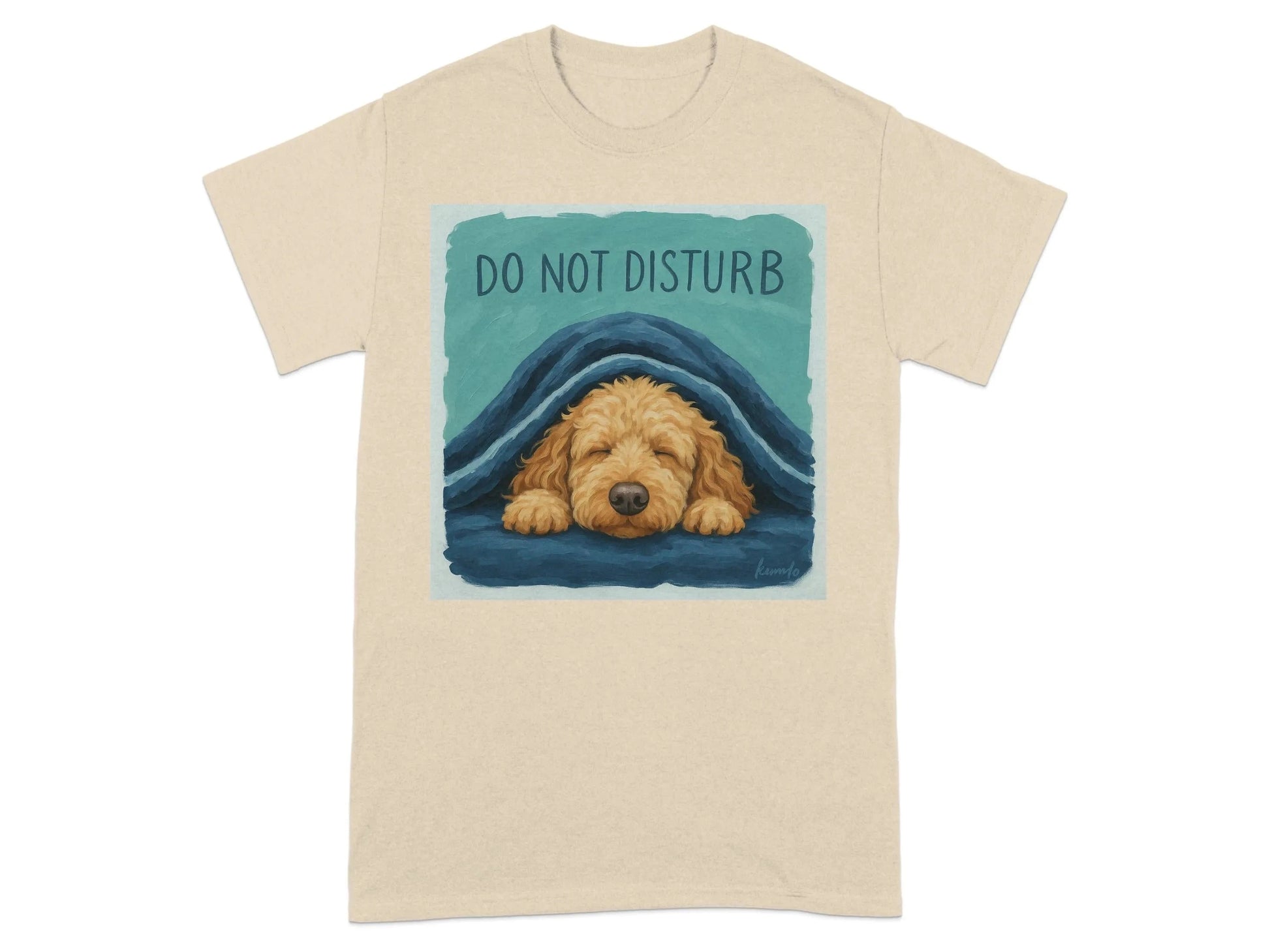 Golden Doodle Under Blanket Do Not Disturb T-Shirt T-shirt