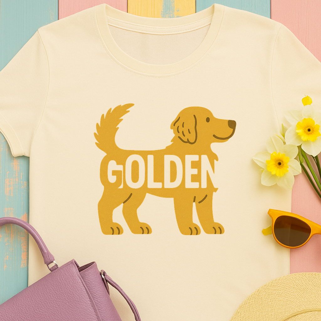 Playful Golden Retriever T-shirt