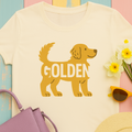 Playful Golden Retriever t-shirt, view 2