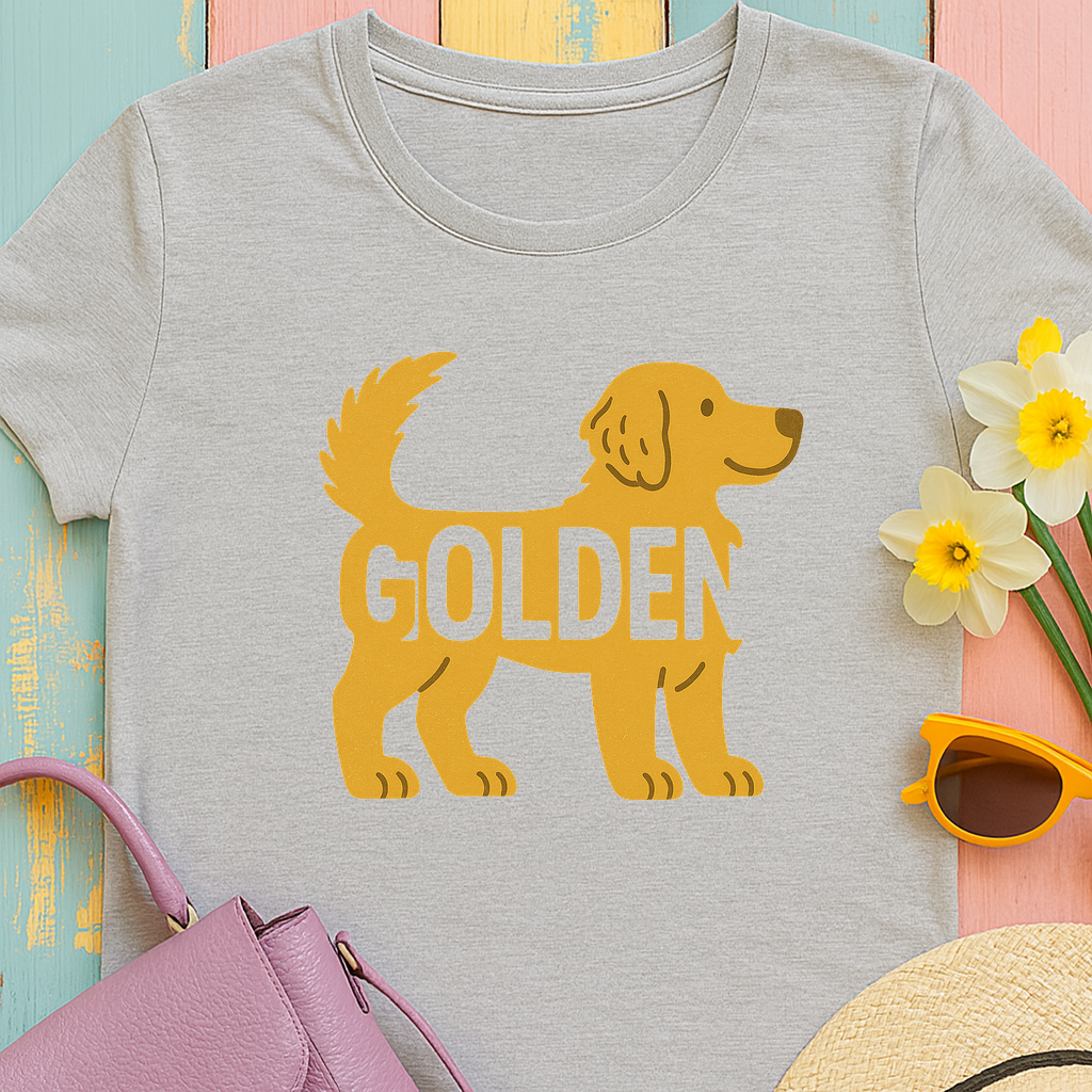 Playful Golden Retriever T-shirt