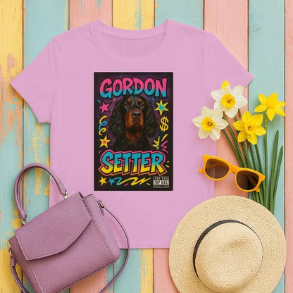 Gordon Setter 90's T-Shirts Heather Radiant Orchid T-shirt