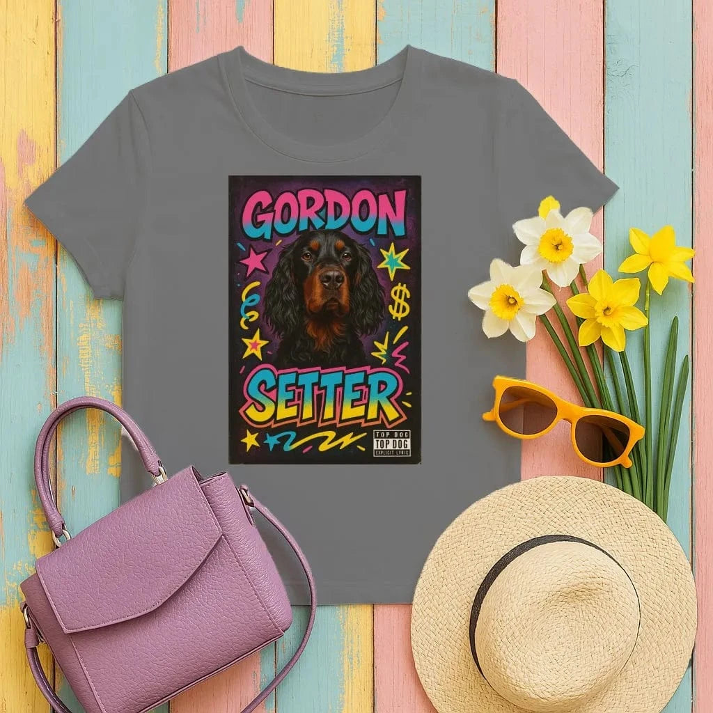 Gordon Setter 90's T-Shirts Black T-shirt
