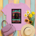 Gordon Setter Top Dog Retro Design T-Shirts Heather Radiant Orchid T-shirt