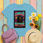 Gordon Setter Top Dog Retro Design T-Shirts Antique Sapphire T-shirt