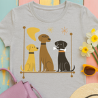 Retro Mid-Century Mod Labs T-Shirt