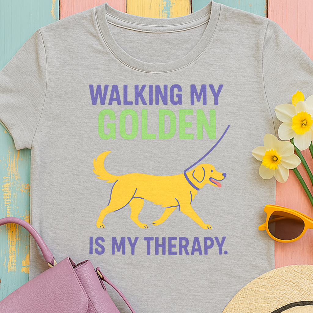 Walking My Golden T-Shirt