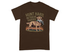 Hunt Hard Retrieve Harder Dog T-Shirts Russet T-shirt