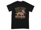 Hunt Hard Retrieve Harder Dog T-Shirts Black T-shirt