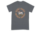 Hunt Hard Retrieve Harder GSP T-Shirts Charcoal T-shirt