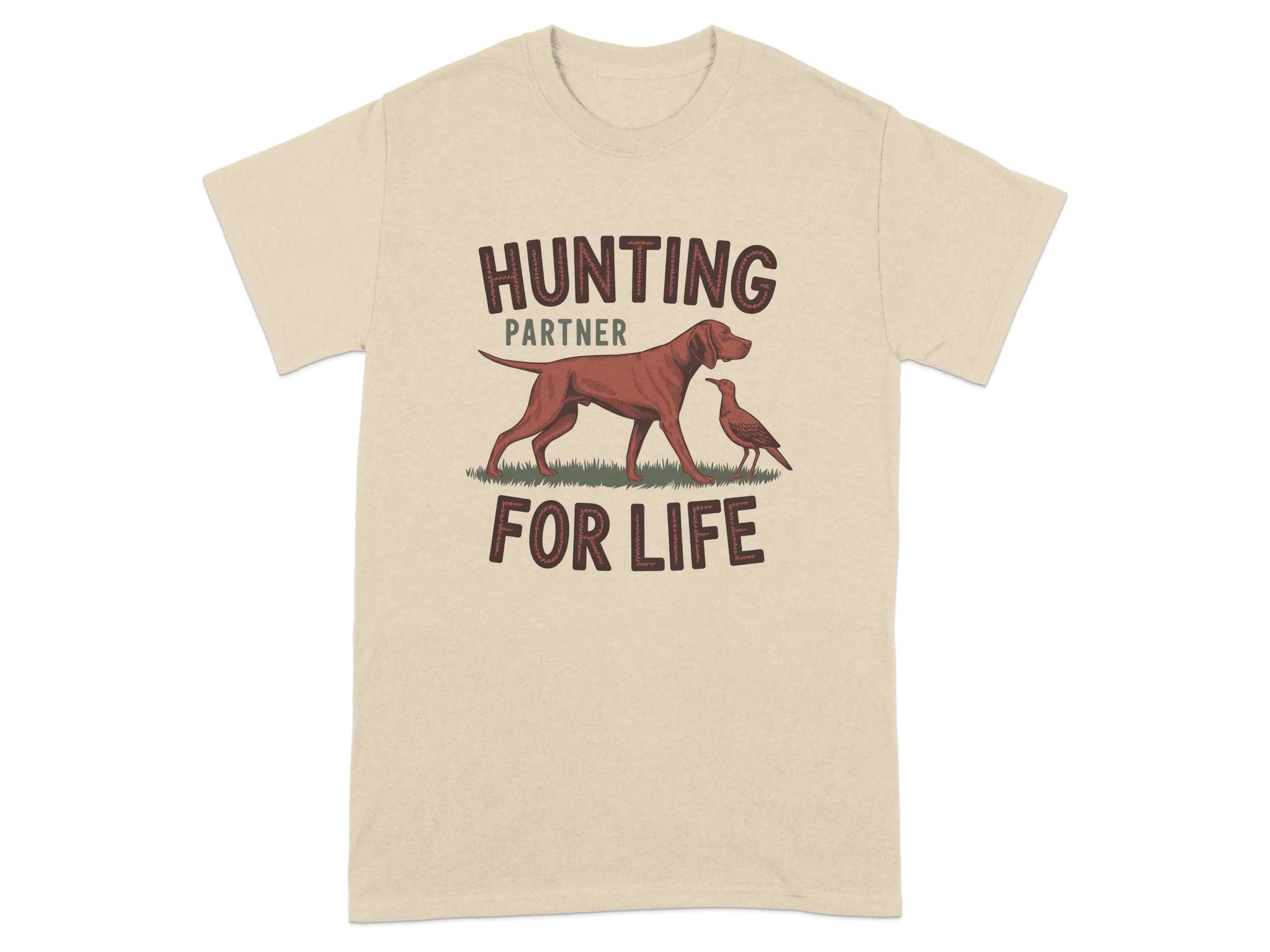 Hunting Partner For Life Vizsla T-Shirts Sand T-shirt
