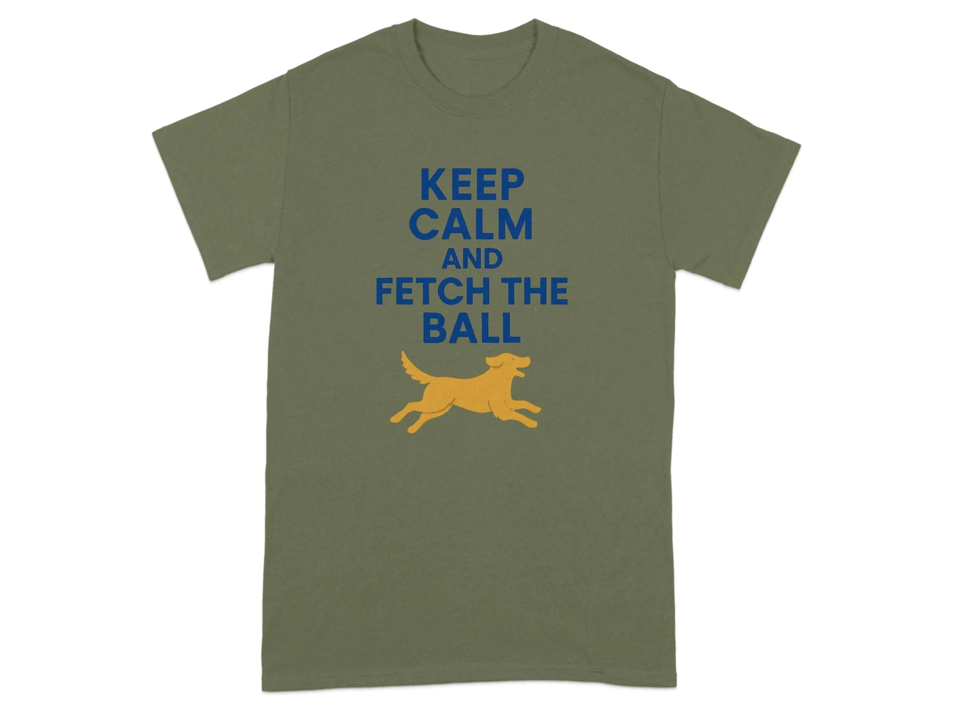 Keep Calm And Fetch The Ball Yellow Lab T-Shirts T-shirt