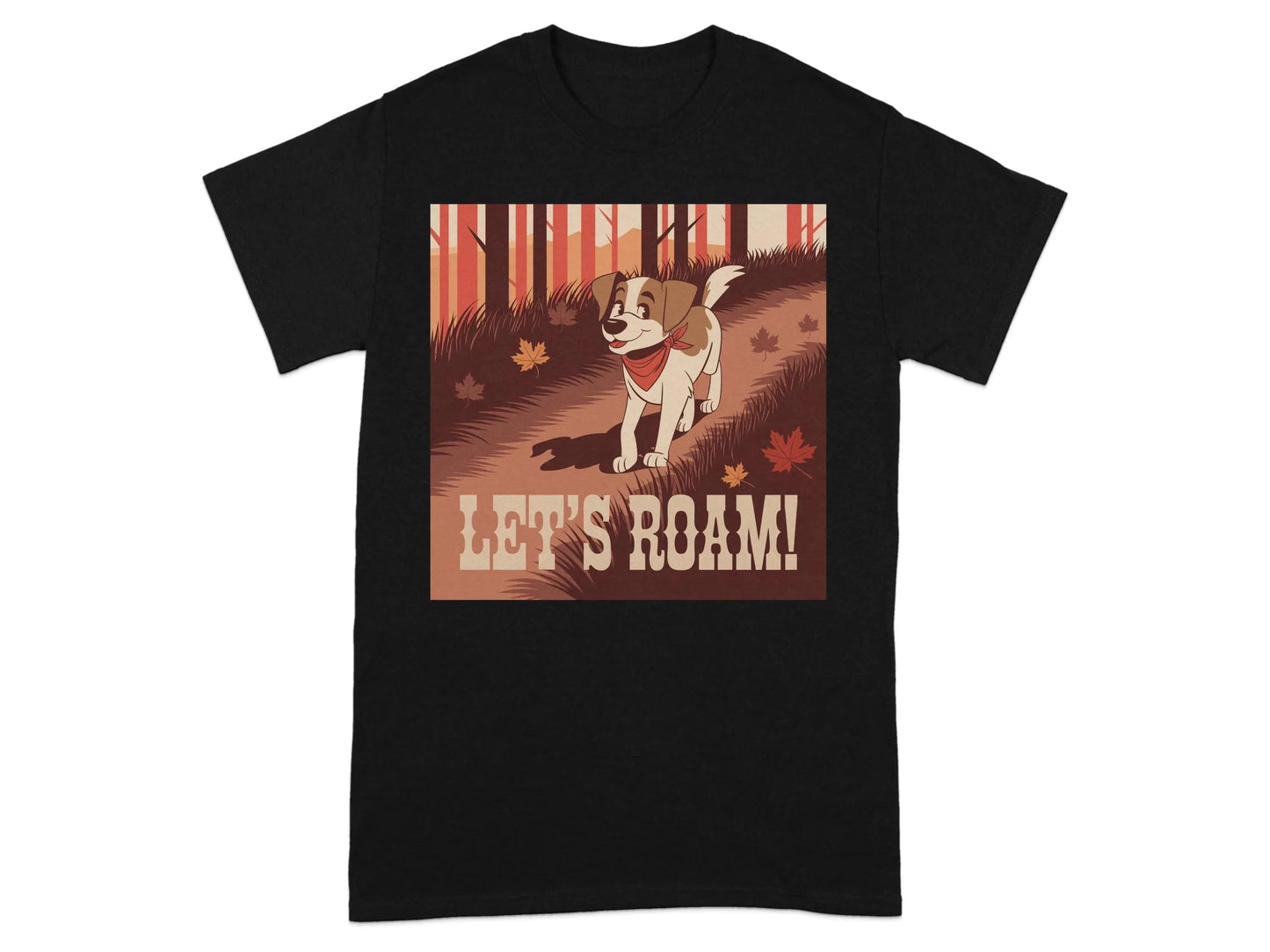 Let's Roam T-Shirts Black T-shirt