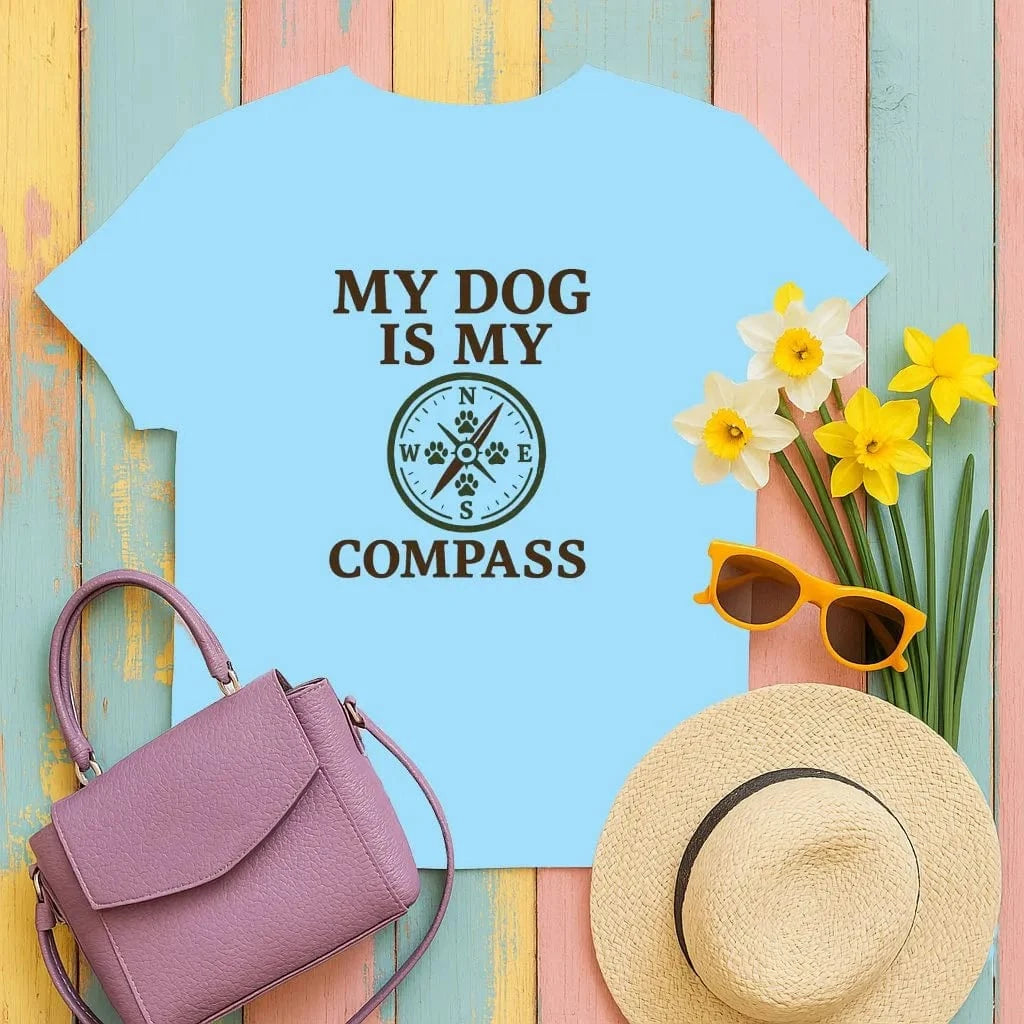 My Dog Is My Compass T-Shirts Sky T-shirt