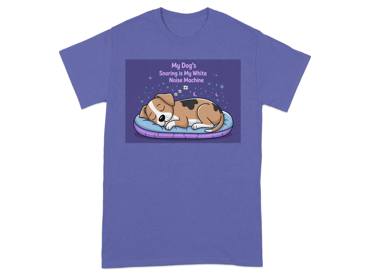My Dogs Snoring Is My White Noise Machine T-Shirts Lilac T-shirt