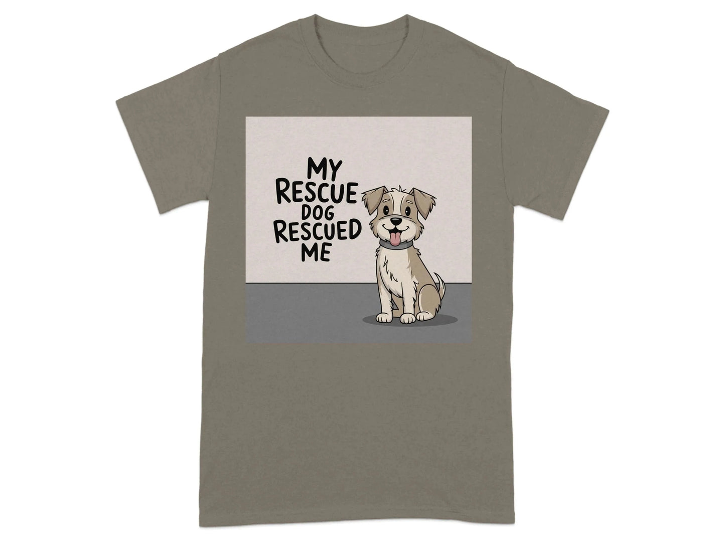 My Rescue Dog Rescued Me T-Shirts Brownsavana T-shirt
