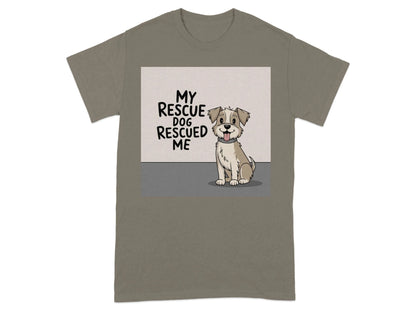 My Rescue Dog Rescued Me T-Shirts Brownsavana T-shirt