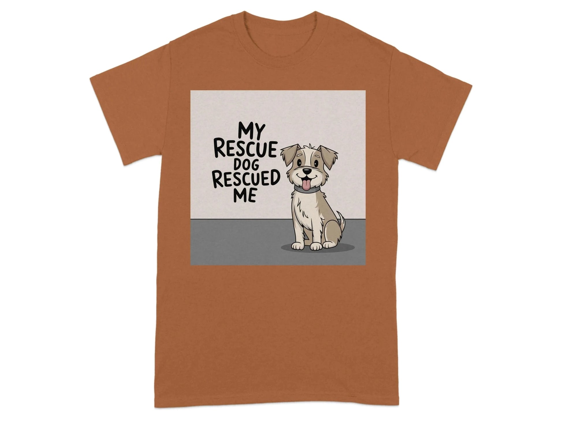 My Rescue Dog Rescued Me T-Shirts Texas Orange T-shirt