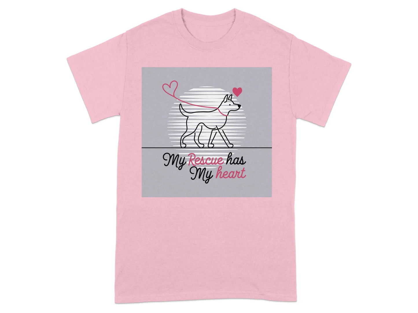 My Rescue Has my Heart T-Shirts Light Pink T-shirt