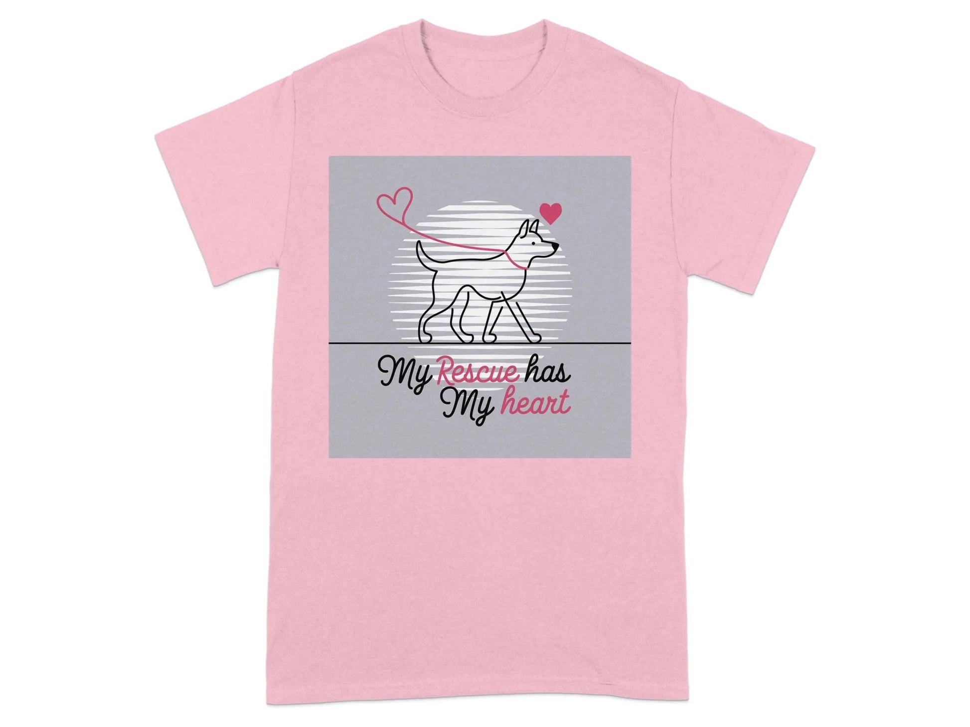 My Rescue Has my Heart T-Shirts Light Pink T-shirt