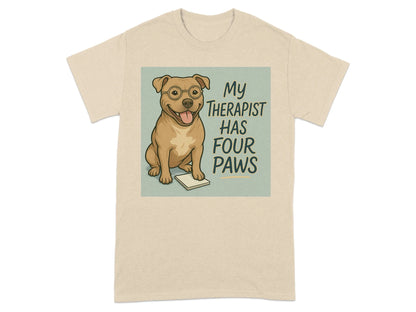 My Therapist Has Four Paws Pitt Bull T-Shirts T-shirt