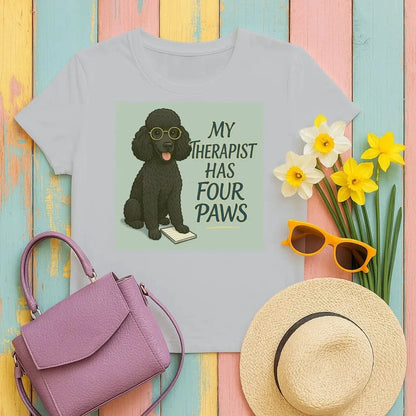 My Therapist Has Four Paws Poodle T-Shirts Gravel T-shirt