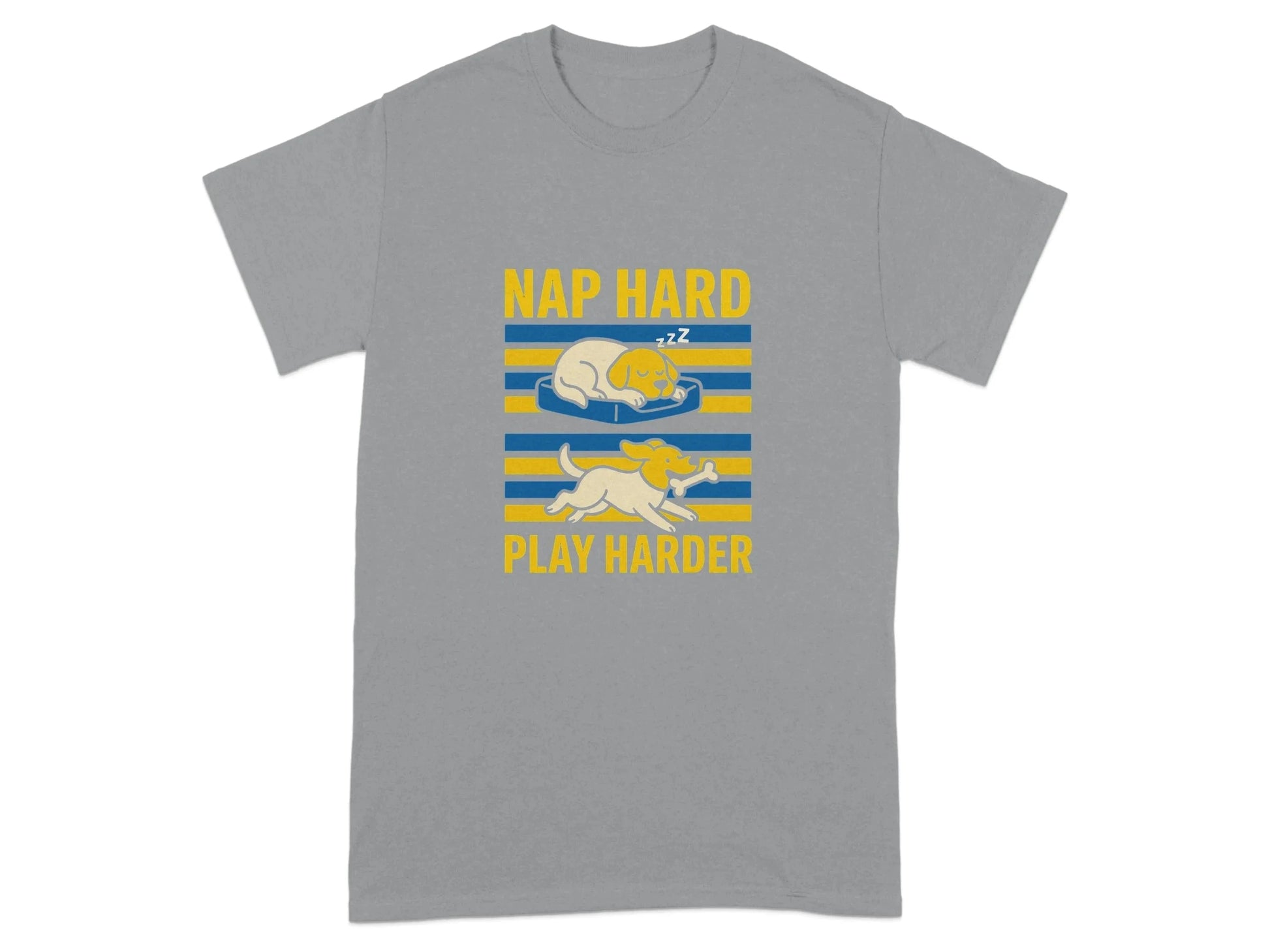 Nap Hard Play Harder T-Shirts Sport Grey T-shirt