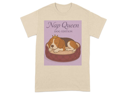 Nap Queen Dog Edition Sleeping Beagle Pet Lover T-Shirts T-shirt