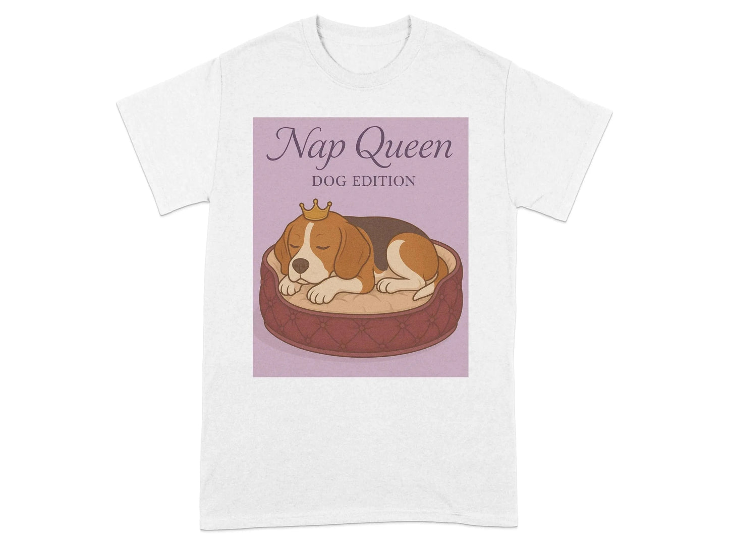 Nap Queen Dog Edition Sleeping Beagle Pet Lover T-Shirts T-shirt